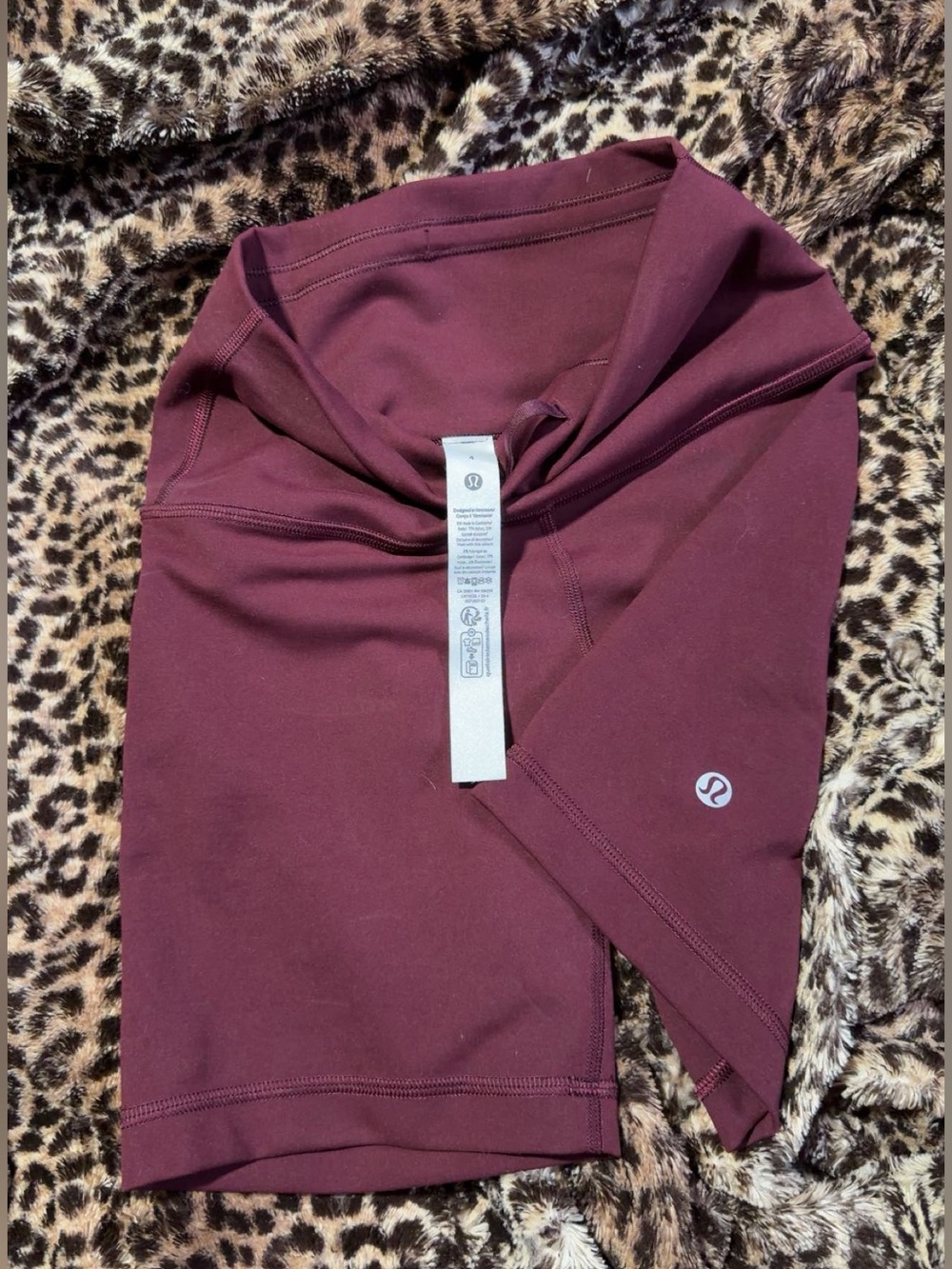 Lululemon Wunder Train High-Rise Short 6" Red Plum/Burgundy
